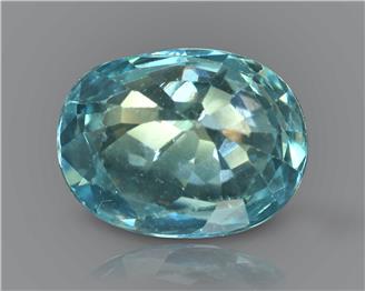 Blue Zircon Natural Certified  5.13cts.(94070)